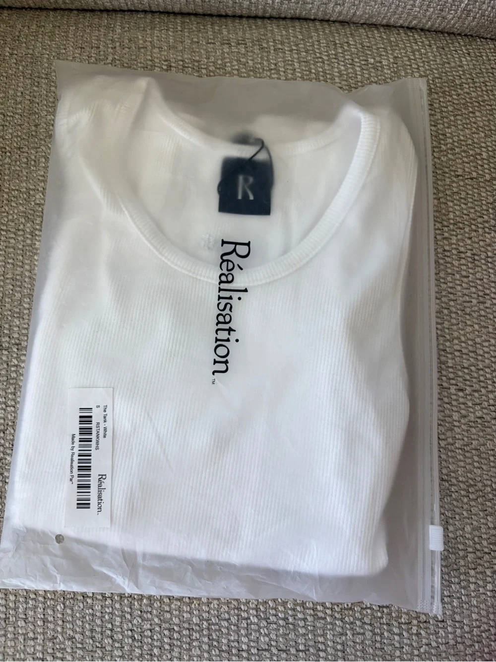 Realisation Par White Ribbed Tank Top - Picture 6 of 6